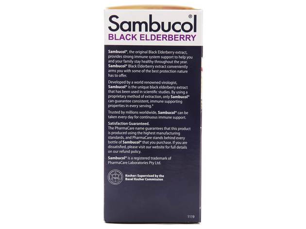 Sambucol Black Elderberry Original Formula Liquid 7 8 Fl Oz