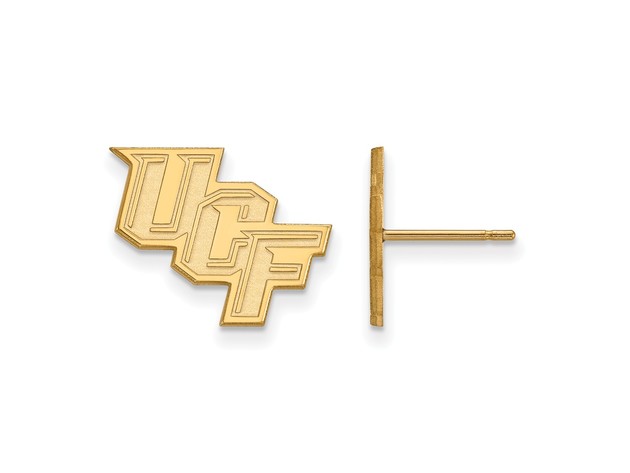 10k Yellow Gold Univ. of Central Florida Small Post Earrings