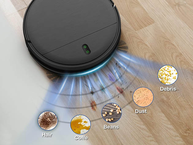 ZCWA 2-in-1 Robot Vacuum & Mop Combo with Wi-Fi/App/Alexa - Black (Open Box)