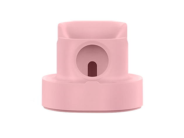 2-in-1 Apple Silicone Charging Stand (Pink)