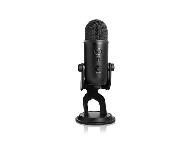 Blue Yeti Tri-Capsule Array 5V Multi-Pattern USB Microphone Blackout Edition (New)