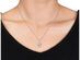 Glittering Stars Dancing Diamond Pendant Necklace in Sterling Silver with chain
