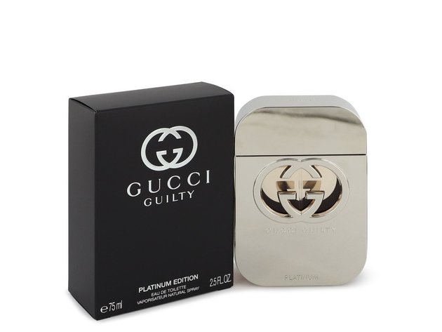 Gucci Guilty Platinum by Gucci Eau De Toilette Spray 2.5 oz 
