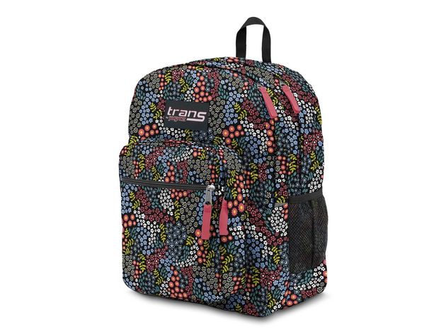 Trans by JanSport 17 Inch Super Cool Backpack with S-Curve Padded Shoulder Straps, Tiny Gardens