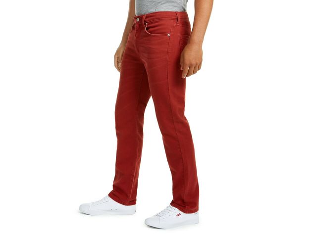 Levi's Men's 514 Straight Fit Jeans Orange Size 33x34