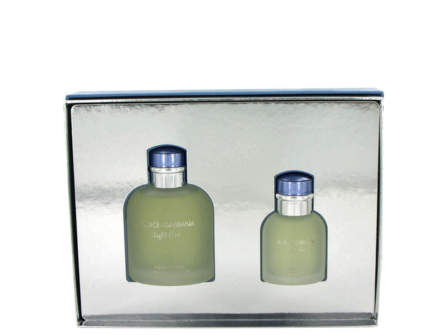 Light Blue by Dolce & Gabbana Gift Set -- 4.2 oz Eau De Toilette Spray + 1.3 oz Eau De Toilette Spray