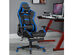 Goplus Massage Gaming Chair Reclining Swivel Racing Office Chair with Footrest Blue