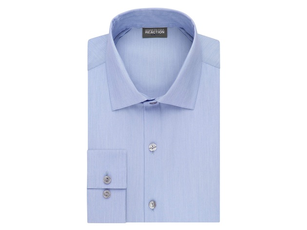 Kenneth Cole Reaction Men's Slim-Fit Shirt Blue Size 16.5x34-35 |  StackSocial