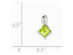 2/3 Carat (ctw) Natural Peridot Pendant Necklace in Sterling Silver with Chain