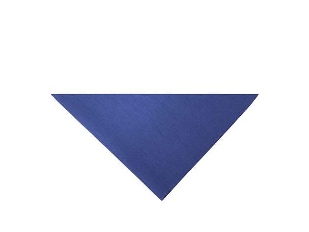 Pack of 9 Triangle Bandanas - Solid Colors and Polyester - 30 in x 19 in x 19 in - Blue