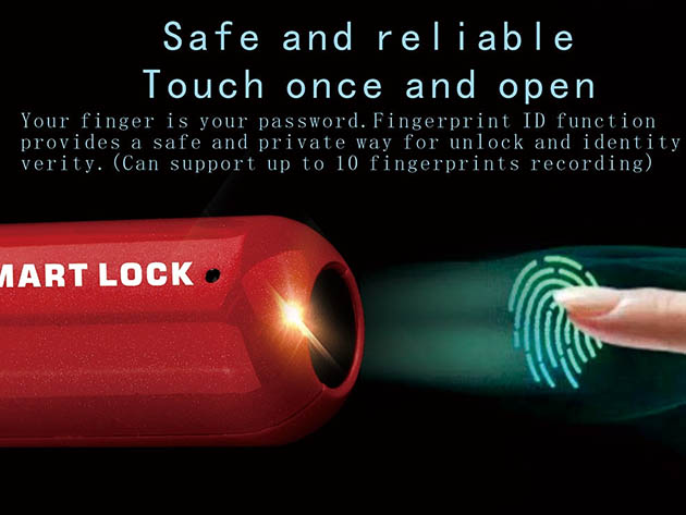 Mini Smart Fingerprint Padlock (2-Pack)