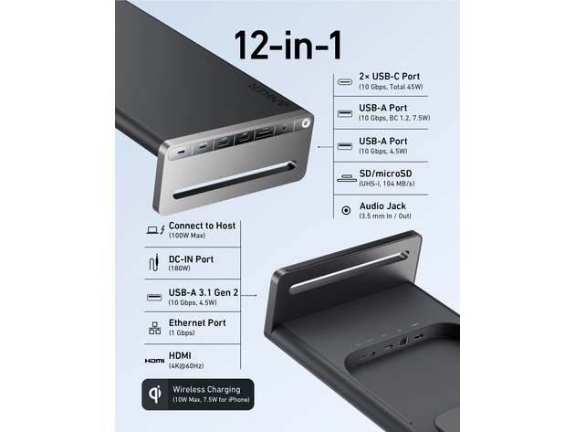 12-in-1 Anker 675 USB-C Docking Station