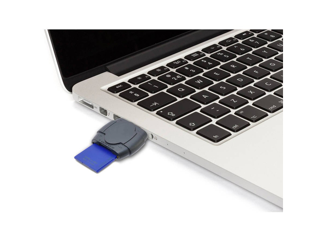XIT Super HS SD/MMC Card Reader 2.0, Quickly and Easily Transfer Your Images or Data on Your Flash Card Directly to Your PC, High Speed Connectivity, Black