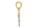 14K Yellow and White Gold LOVE Heart Pendant Necklace with Chain