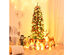 6 Foot Pre-lit Artificial Pencil Christmas Tree w/ 250 LED Lights