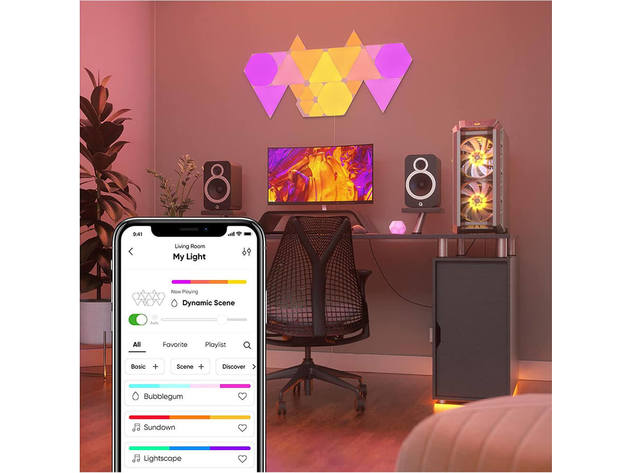 nanoleaf NL485005TW5P Shapes - Mini Triangle Smarter Kit