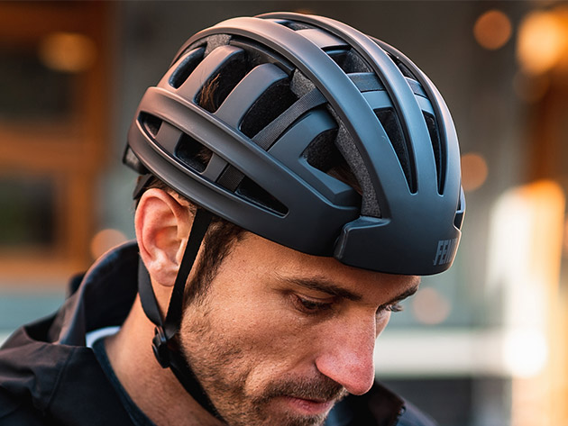 FEND Folding Bike Helmet (Matte Black/Medium/Large)