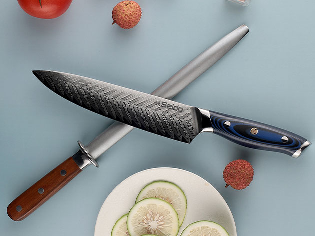 Seido Kanpeki Damascus 4-Piece Knife Set