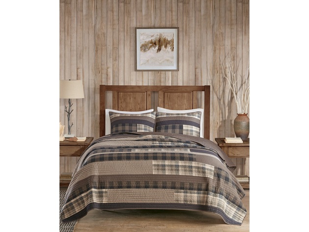 Woolrich Winter Plains 144-Thread Count 3-Pc King/California King Quilt Mini Set