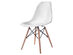 COSTWAY Set of 4 Mid Century Modern Style Dining Side Chair Wood Leg - White