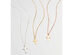 Tiny Cross Necklace - Yellow