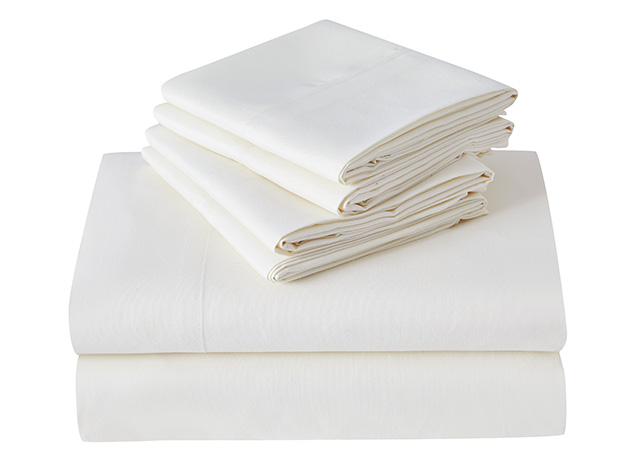 Kathy Ireland 6-Piece Brushed Microfiber Sheet Set (Ivory/Full)