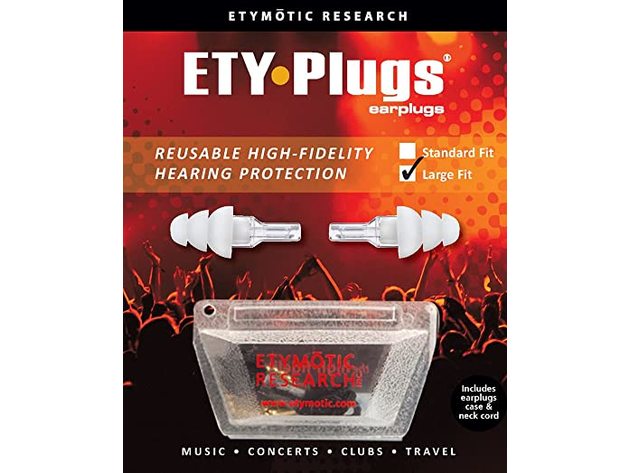 Etymotic Research ER20 High Fidelity Sensitivity Earplugs - Clear Stem/White Tip (New)