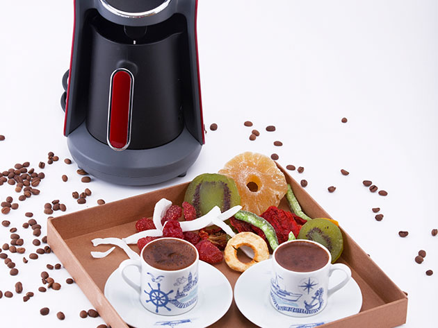 Arzum Okka Minio Turkish Coffee Maker (Red/Silver)