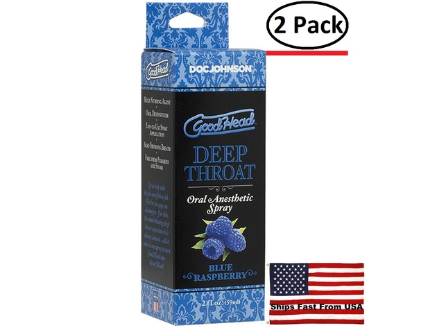( 2 Pack ) Goodhead - Deep Throat Spray - Blue Raspberry | StackSocial