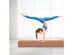 Costway 4' Sectional Floor Balance Beam Sports Gymnastics Skill Performance Training Blue and Coffee