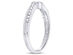 Diamond Contoured Wedding Band 1/8 Carat (ctw H-I, I1-I2) in 10K White Gold - 8