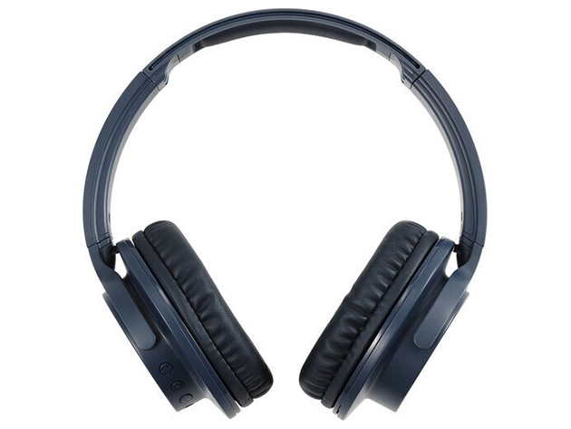 Audio-Technica ATH-ANC500BT QuietPoint Wireless Over-Ear Noise-Canceling Headphones - Navy (Refurbished)
