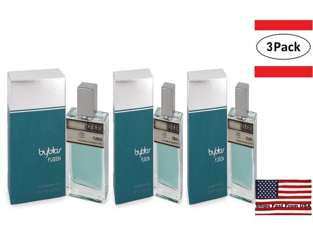 3 Pack Byblos Fusion by Byblos Eau De Parfum Spray 3.4 oz for Men