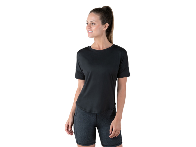 Kyodan Womens Basic Short Sleeve Workout Tank Top Tee Tshirt - X-Small