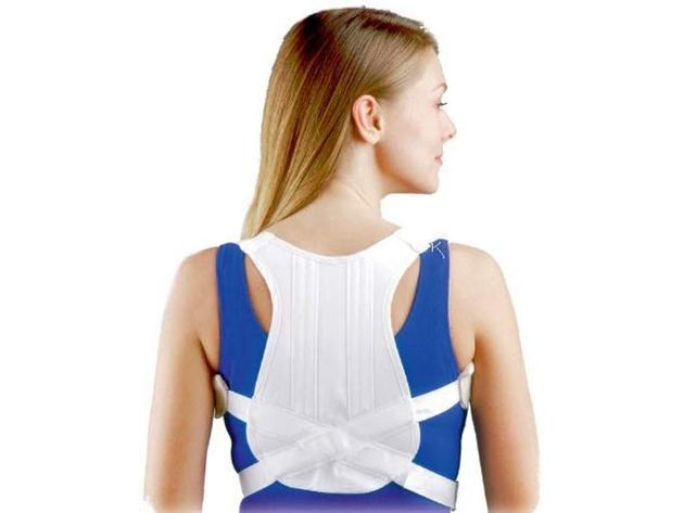 FLA Orthopedics 16-4201LSTD Posture Control Back Brace for Upper Back Pain, Extra Large: 42 Inches - 48 Inches, White