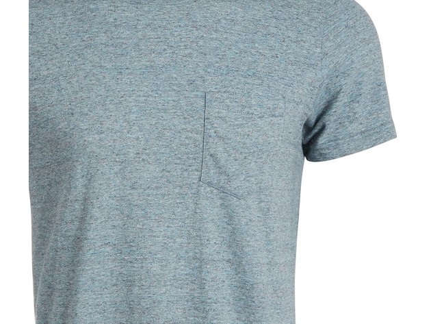 Sun + Stone Men's Devin Contrast Chain Stitch T-Shirt,Navy Size Medium