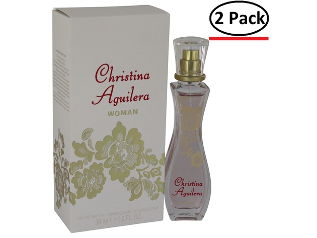 Christina Aguilera Woman by Christina Aguilera Eau De Parfum Spray 1 oz for Women (Package of 2)