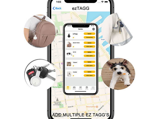 EZ Tagg Anti-Lost Device (White/2-Pack)