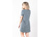 Kyodan  Womens Jersey Short-Sleeve T-Shirt Dress Casual Dress - Small / Grey Heather