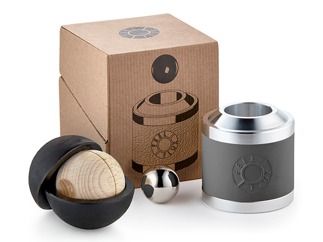 Skill Flux Scientific Desk Toy (Gray) + Magnet Shield Bundle