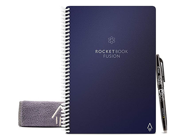 Rocketbook Fusion Smart Reusable Notebook Set (Executive/Blue) | Cult ...