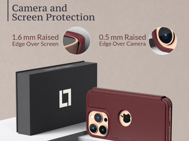 LUPA Legacy iPhone 13 Pro Wallet Case (Burgundy)