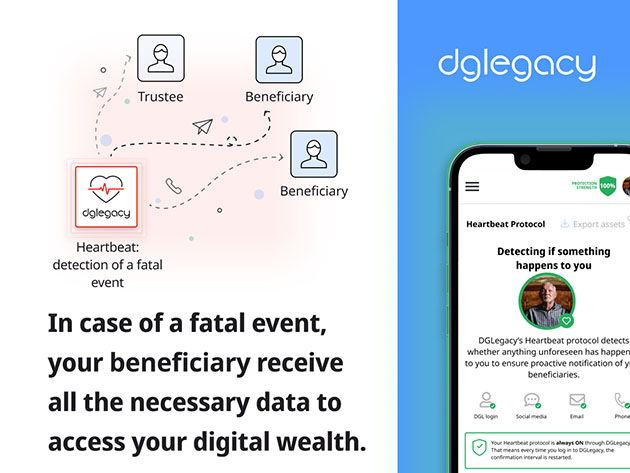 DGLegacy Digital Inheritance Gold Plan: Lifetime Subscription