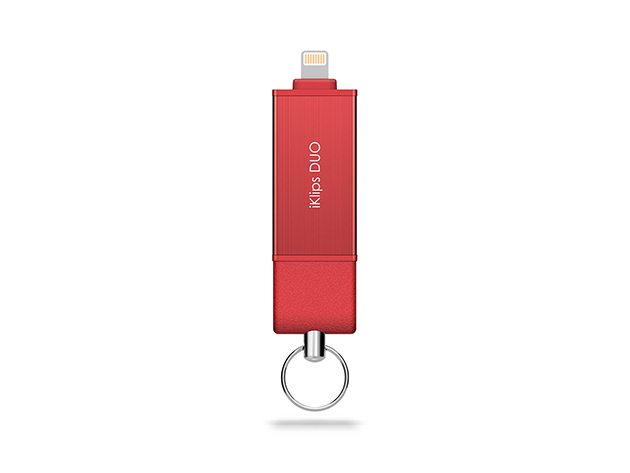 iKlips DUO Flash Storage Solution 128GB (Red)