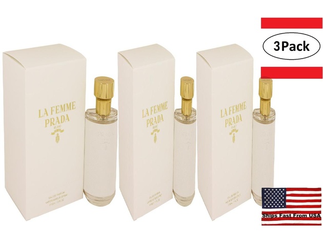 3 Pack La Femme by Prada Eau De Parfum Spray 1.7 oz for Women