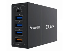 Crave 52W PowerHub 5-in-1 Desktop Charger