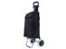 Costway Black Large Capacity Light Weight Wheeled Shopping Trolley Push Cart Bag - Black