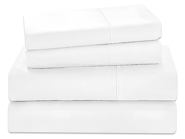 4-Piece Microfiber Sheet Set (White/Full)