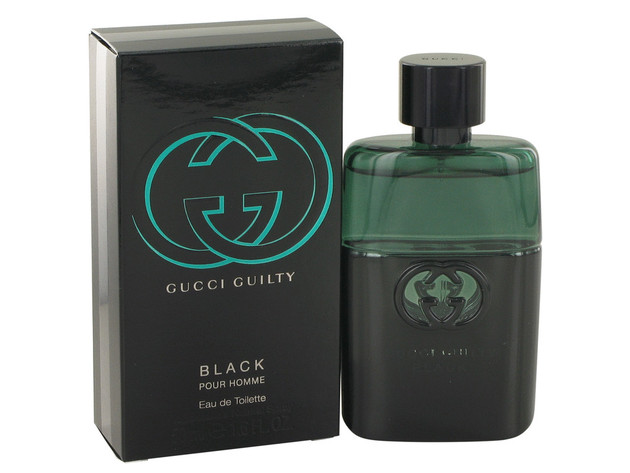 Gucci Guilty Black by Gucci Eau De Toilette Spray 1.6 oz for Men (Package of 2)