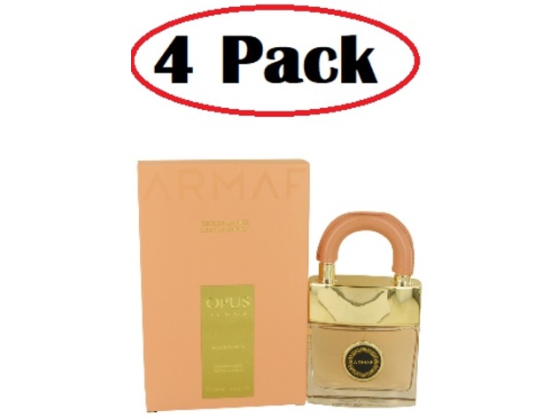 4 Pack of Armaf Opus by Armaf Eau De Parfum Spray 3.4 oz